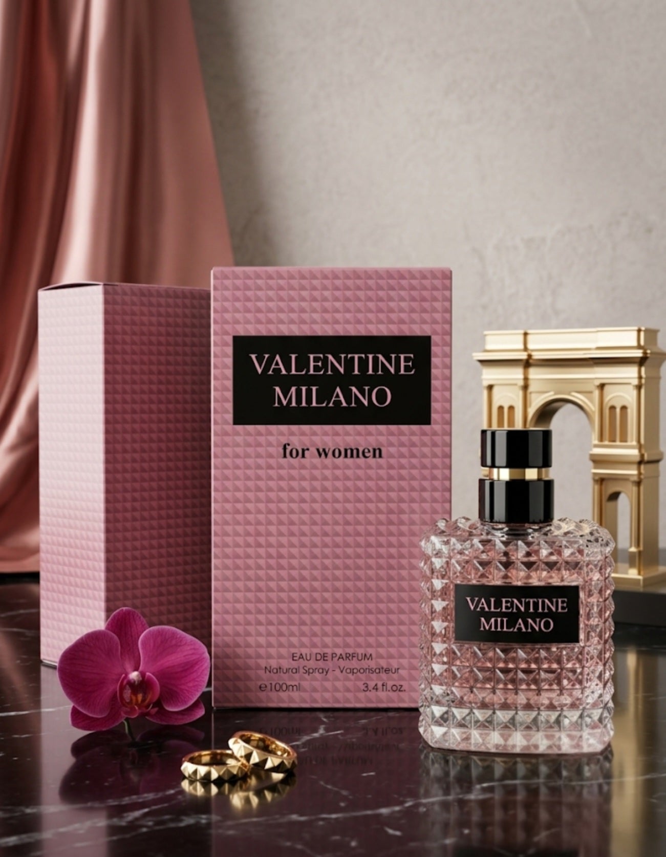 Perfume Valentine Milano Eau De Parfum para Mujer - 100 ml / 3.4 fl. oz.